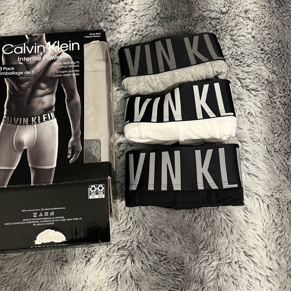 Calvin Klein Boxer Briefs Black and Gray Underwear
